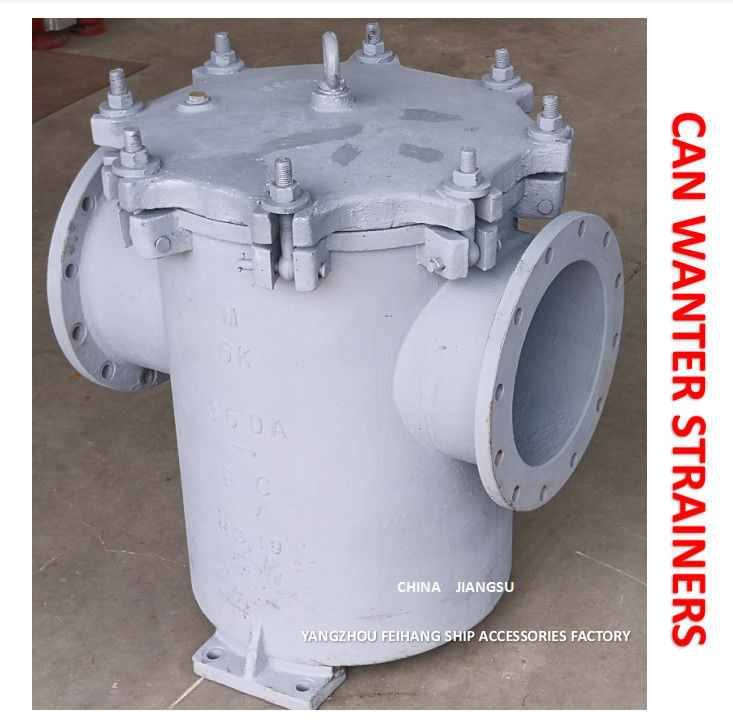 MARINE CAN WATER FILTERS JIS F7121-CAN WATER STRAINERS BODY CAST IRON FILTER CARTRIDGE STAINLESS STEEL