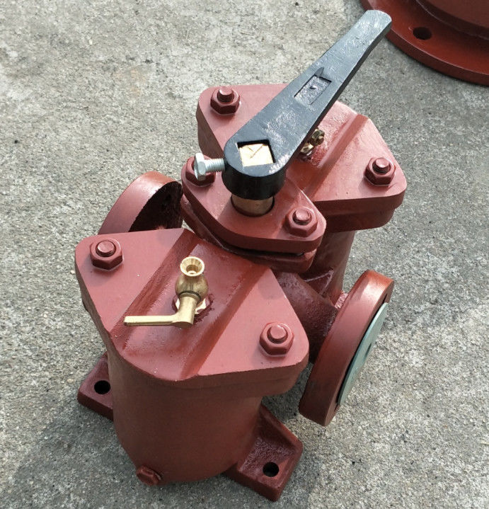 Dual Fuel Filter, Dual Low-Pressure Fuel Filter A4065-0.75/0.26 Cb/T425-1994 Body Cast Iron, Filter Cartridge Stainless