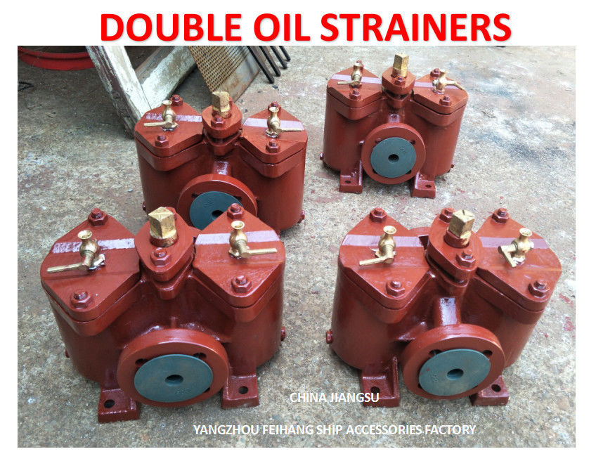 Dual Fuel Filter, Dual Low-Pressure Fuel Filter A4065-0.75/0.26 Cb/T425-1994 Body Cast Iron, Filter Cartridge Stainless