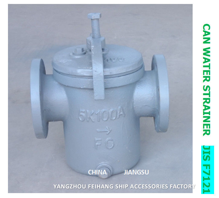 JIS 5k-100A Can Water Strainer Impa 872007 JIS 5k-100a Can Water Filter Body - Cast Iron Filter Cartridge - Stainless