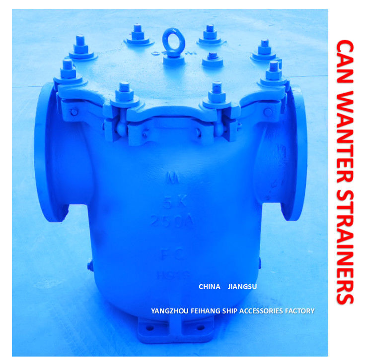 JIS 5k-250a Can Water Strainer Marine Can Water Filters Body FC200 Filter Stainless Steel
