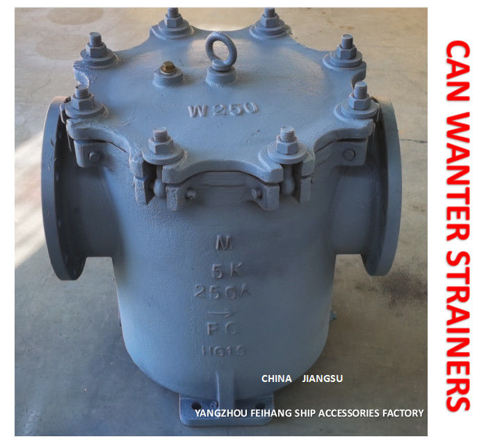 JIS 5k-250a Can Water Strainer Marine Can Water Filters Body FC200 Filter Stainless Steel