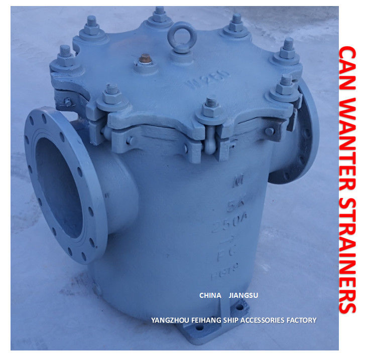 JIS 5k-250a Can Water Strainer Marine Can Water Filters Body FC200 Filter Stainless Steel