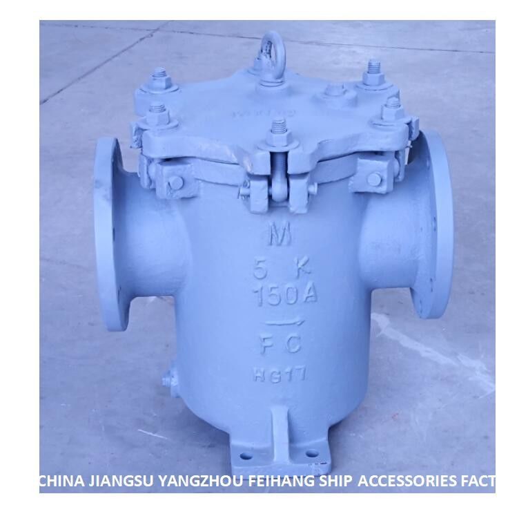 Can Water Strainers 5k-150a Lb-Type Jis F7121 5k-150a Right Angle Cylindrical Seawater Filter