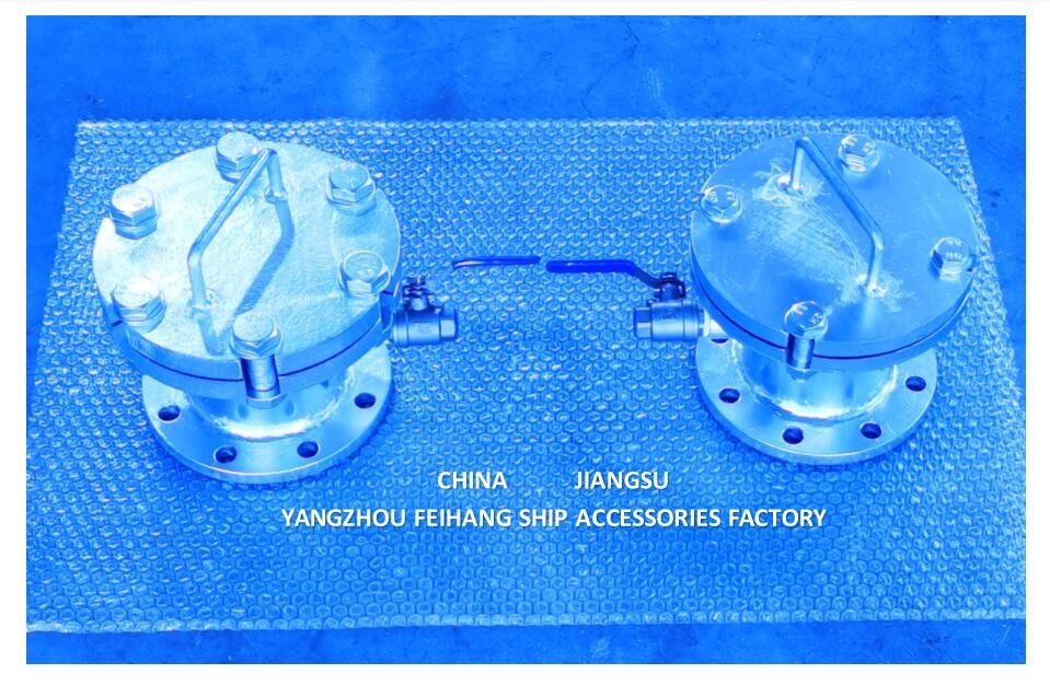 Oil And Sewage International Shore Connection With Exhaust Valve AS10065 CB/T3657-94