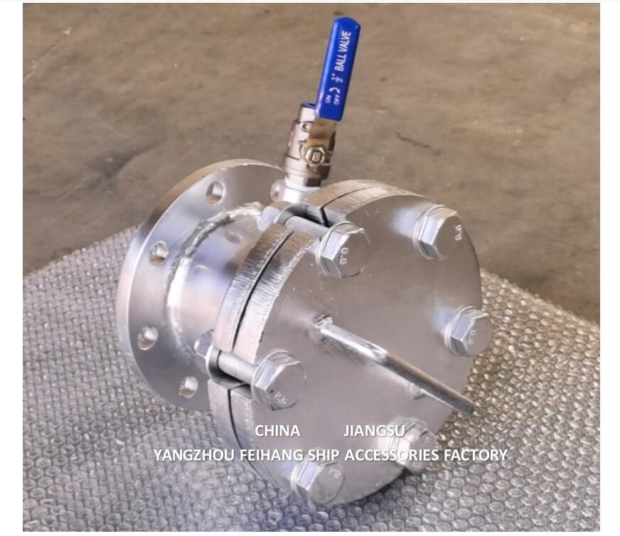 Oil And Sewage International Shore Connection With Exhaust Valve AS10065 CB/T3657-94