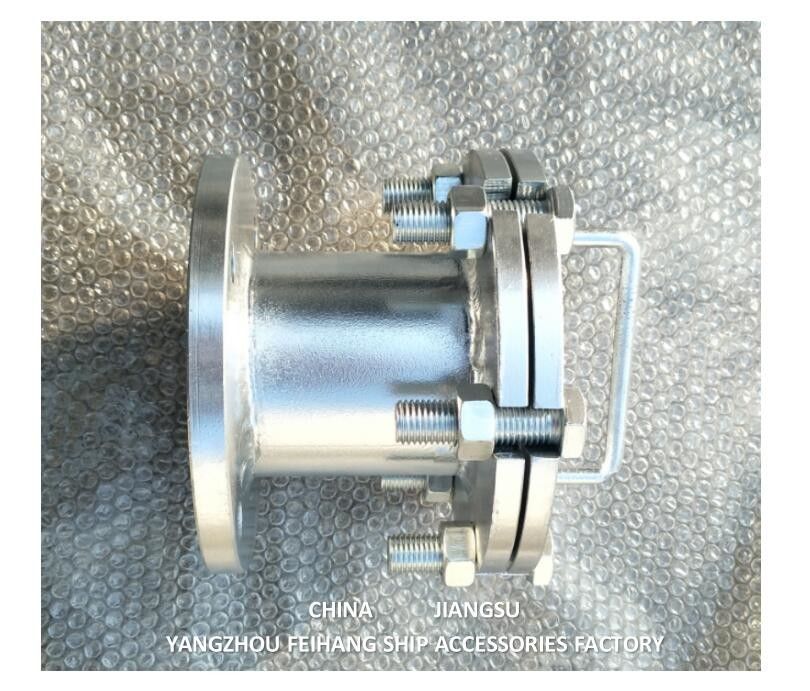 Stainless Steel Sewage Discharge Joint , Stainless Steel Oil Sewage International Shore Connection AS10065 CB/T3657-94