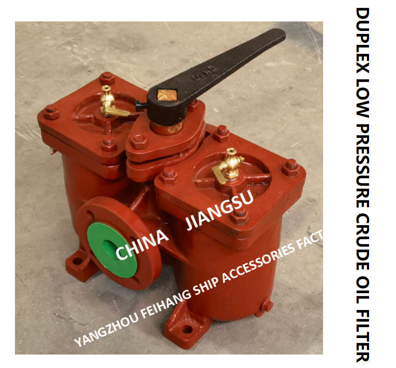 Fuel Separator Outlet Double Crude Oil Filter AS16040-0.40/0.22 CB/T425-94 Duplex Oil Strainers Body Cast Iron