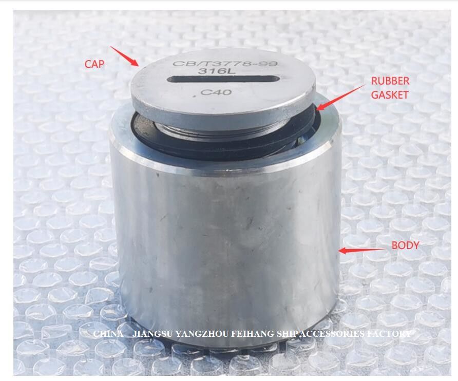 Stainless Steel Sounding Head , Ballast Tank Elevated Stainless Steel Sounding Injection Head C40 Cb/T3778-1999