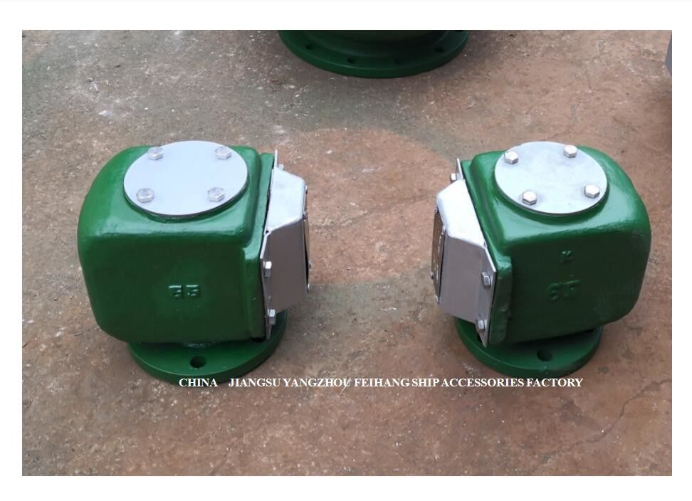 Ductile Iron Float Type Ballast Tank Air Pipe Head (With Insect Net)  Stainless Steel Side Cove Marine Air Vent Headr