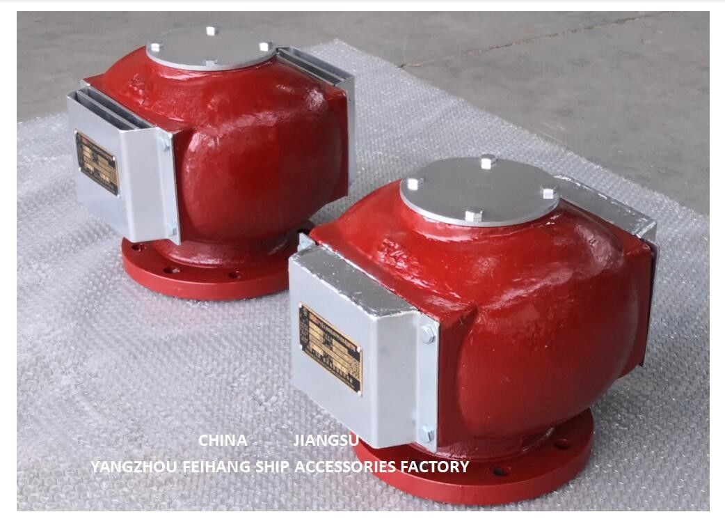 Flange cast iron pontoon type ballast tank breathable cap (with fire net) ES125 CB/T3594-1994