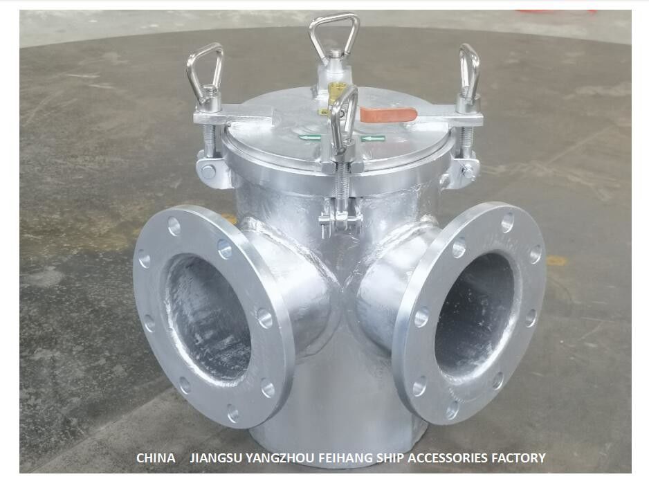 Right-Angle Suction Coarse Water Filter For Marine Seawater Cooling System BRS100 CB/T497-2012