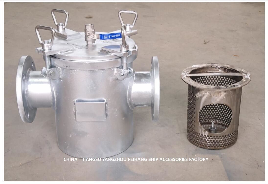 Straight-Through Sea Water Filter For Host Sea Water Pump Inlet AS100 CB/T497-2012
