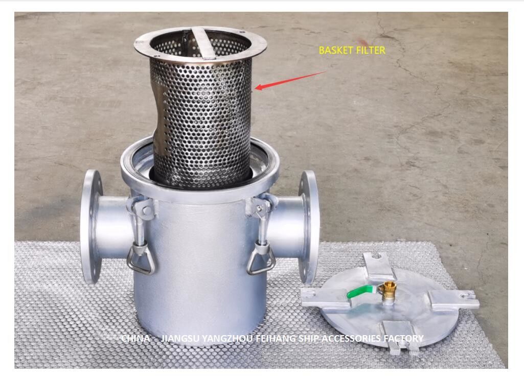 Sea Water Filter A125 CBM1061-81 Carbon Steel Filter Cartridge For Seawater Cooling System
