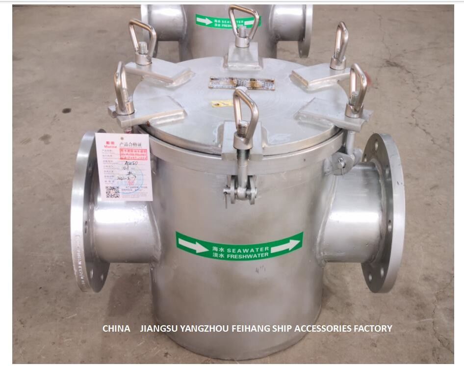 Sea water strainers For Main Seawater Pump Inlet modle As150 Cb/T497-2012 Carbon Steel Hot-Dip Galvanized