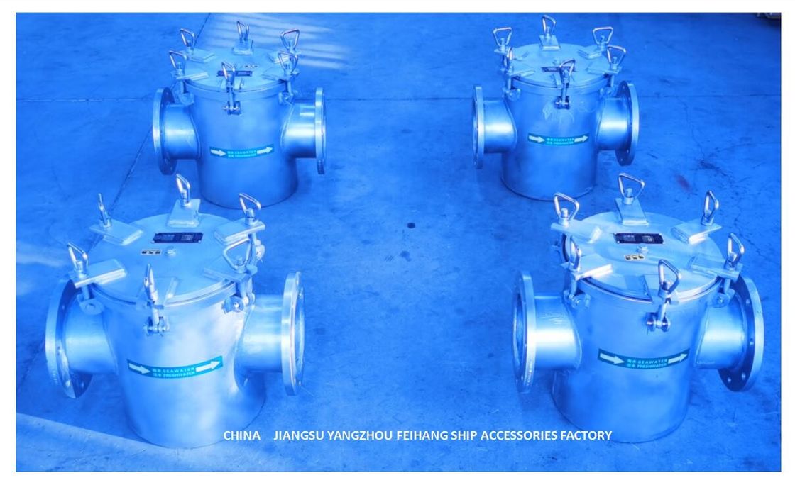 Straight-Through Seawater Filter Seawater Filter Modle：BLS150 CBM1061 Carbon Steel Hot-Dip Galvanized Body