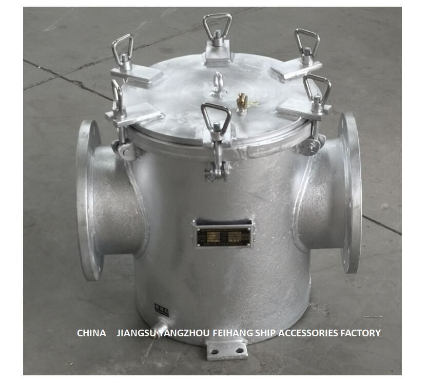 AS200 CB/T497-2012 Bulk Seawater Pump Inlet Straight-Through Carbon Steel Galvanized Seawater Filter