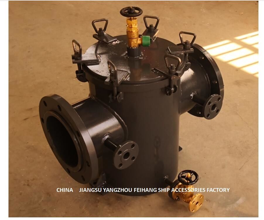 AS200 CB/T497-2012 Bulk Seawater Pump Inlet Straight-Through Carbon Steel Galvanized Seawater Filter