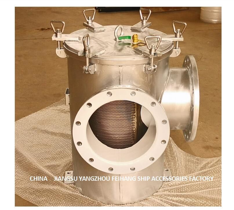 Marine Carbon Steel Galvanized Right Angle Main Seawater Filter BRS350 Cb/T497-2012