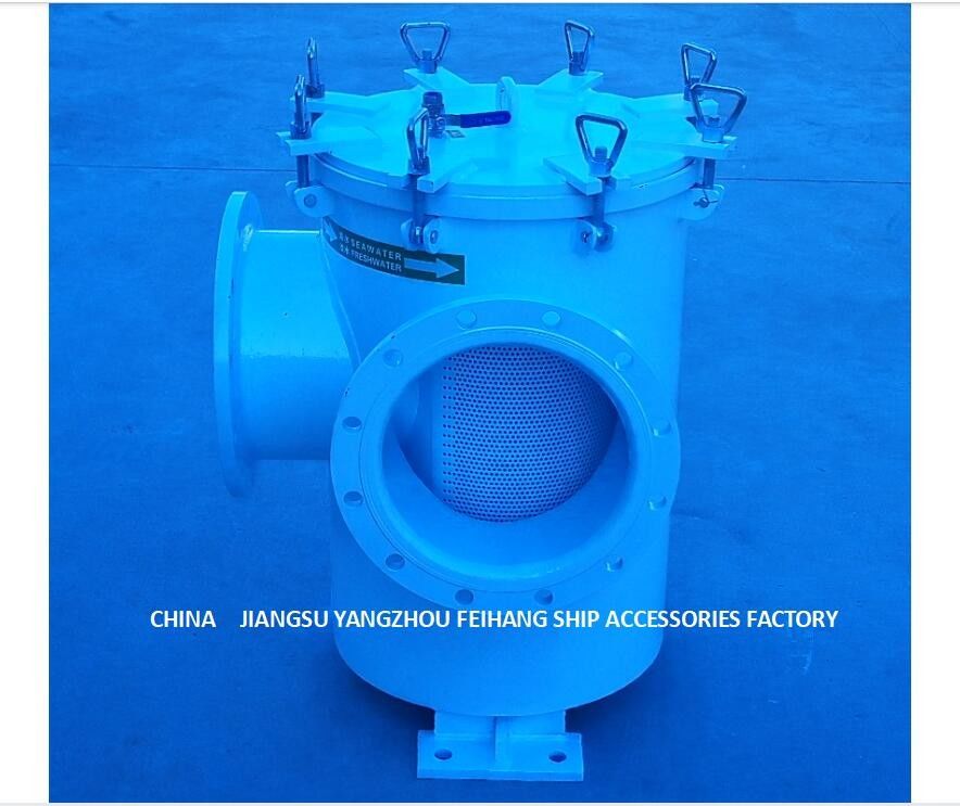 Marine Carbon Steel Galvanized Right Angle Main Seawater Filter BRS350 Cb/T497-2012