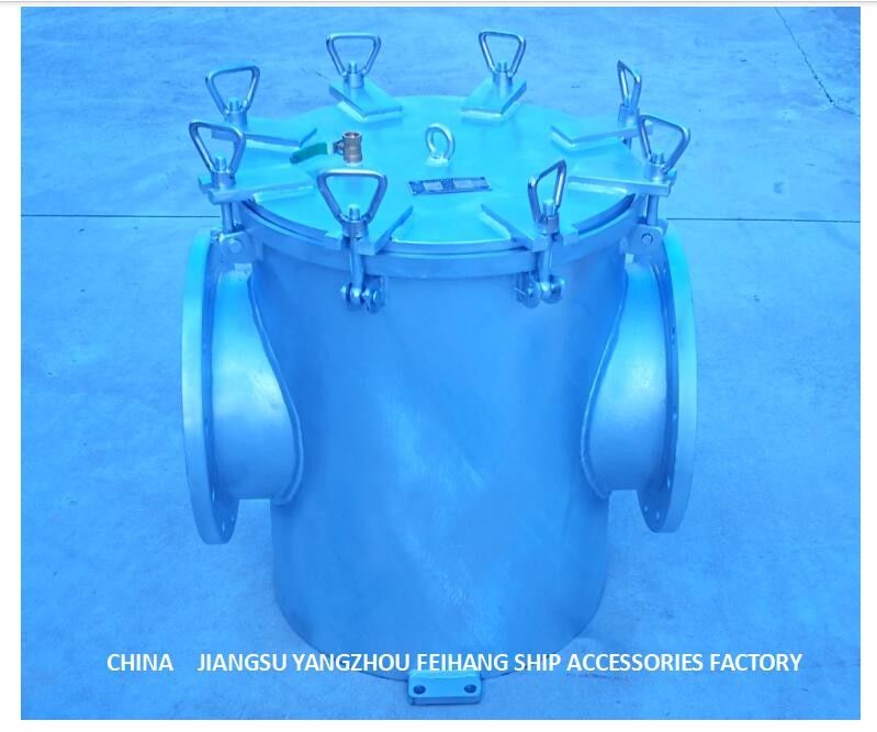 Marine Carbon Steel Galvanized Right Angle Main Seawater Filter BRS350 Cb/T497-2012