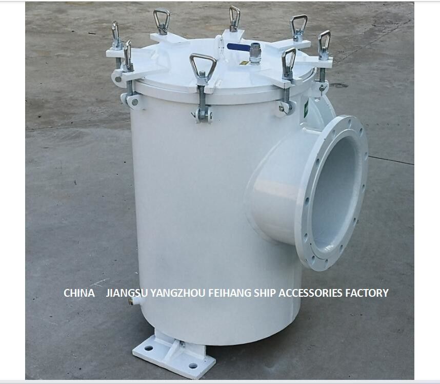 Marine Carbon Steel Galvanized Right Angle Main Seawater Filter BRS350 Cb/T497-2012