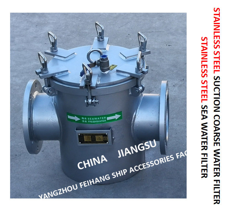 Stainless Steel Basket Seawater Filter, Basket Stainless Steel Seawater Straines Model AS150 Cb/T497-2012