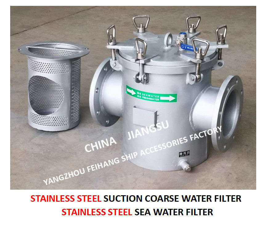 Stainless Steel Basket Seawater Filter, Basket Stainless Steel Seawater Straines Model AS150 Cb/T497-2012