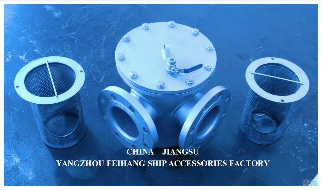 316l Stainless Steel Marine Sea Water Strainer Bls125 Pn1.0 Cb/T497-2012 For Fresh Water Pump Inlet
