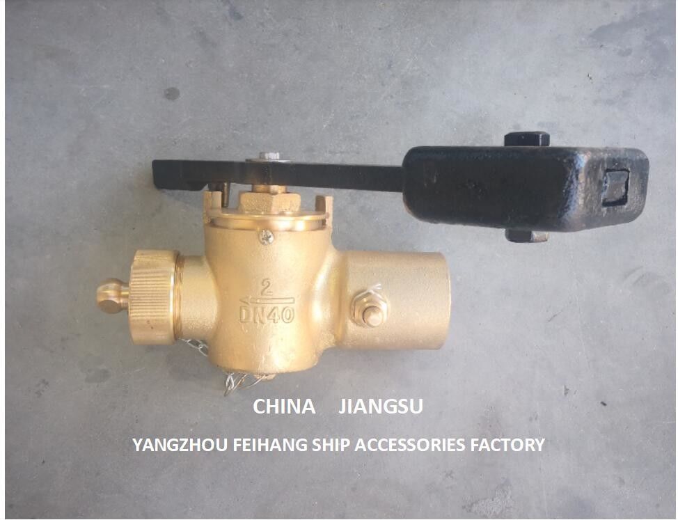 Bronze Depth Sounding Self-Closing Valve For Sunken Cabin Dn40 Cb/T3778-99 Suitable For Water & Fuel Oil