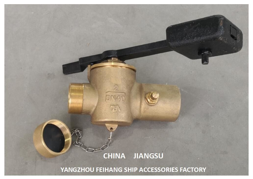 China Sounding Self-Closing Valve Supplier Counter Weight • Cap & Chain Model DN40 Cb/T3778