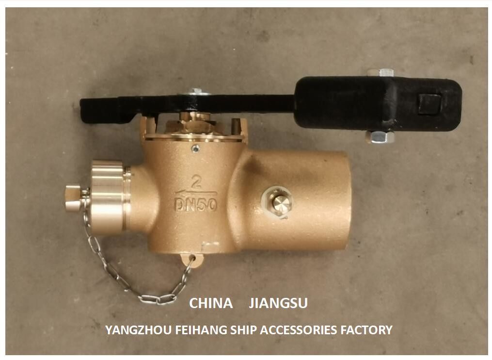 Fuel Tank Sounding Self-Closing Valve Fh-Dn40 Cb/T3778-99 Material-Bronze With Counterweight