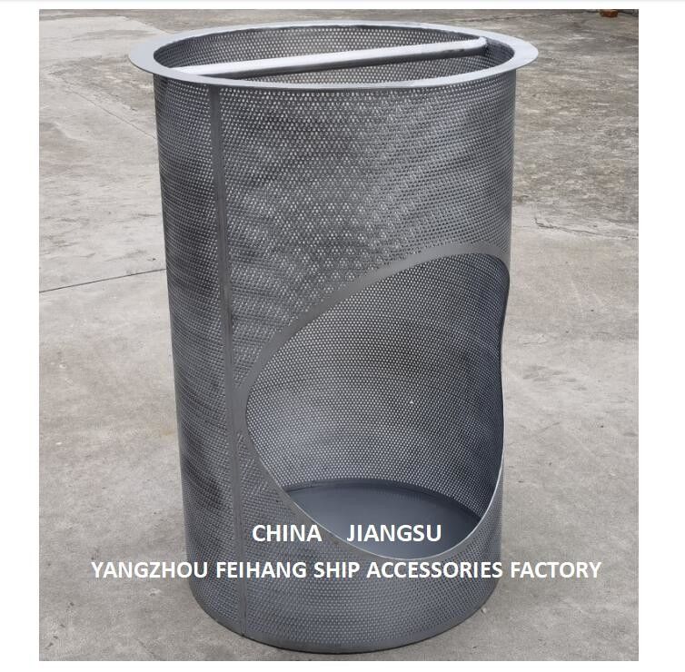 Sea Chest Filter, Size 400, Stainless Steel. Metal Thickness 2.0mm, Mesh Hole Dia 3mm