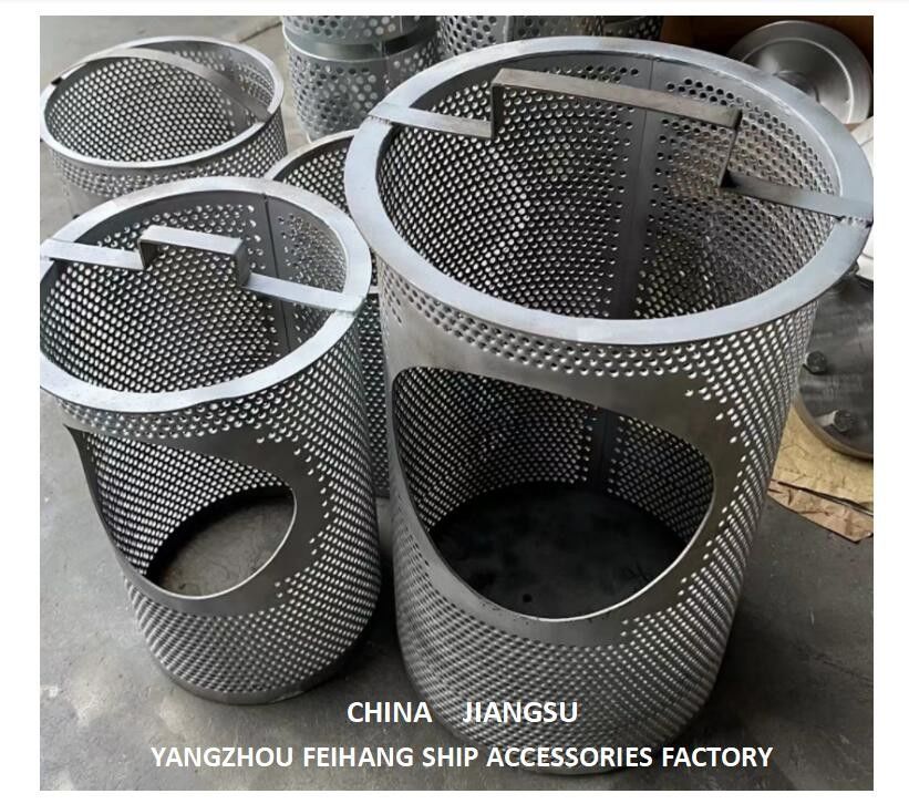 Sea Chest Filter, Size 400, Stainless Steel. Metal Thickness 2.0mm, Mesh Hole Dia 3mm