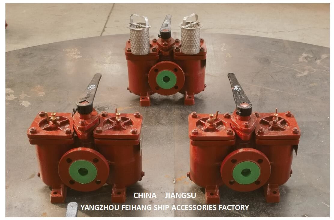 Duplex Oil Straines Duplex Basket Strainers Model AS50-0.4/0.22 Cb/T425 Body cast iron filter element, stainless steel