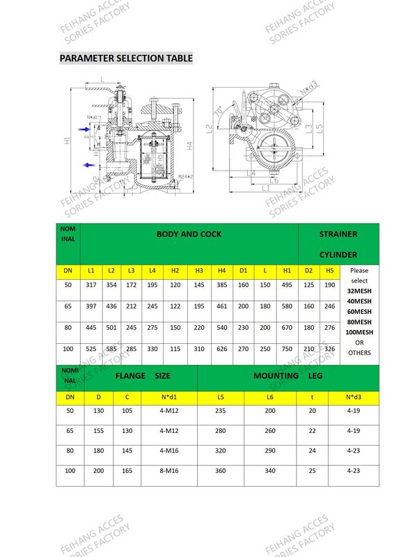 DUPLEX OIL STRAINER(U-TYPE) 5K-25A CBM1134-82 DOUBLE OIL STRAINER(U-TYPE)