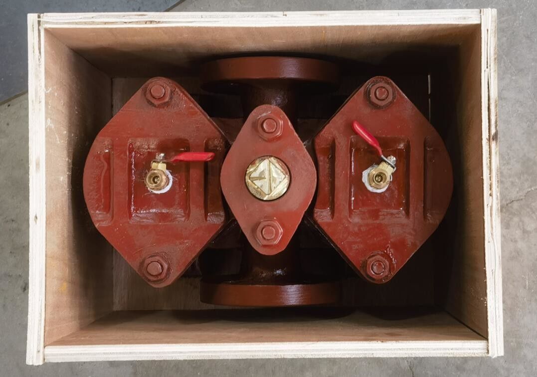 Marine Duplex Oil Strainers Size Dn25, Body Cast Iron Filter Stainless Steel. 60mesh