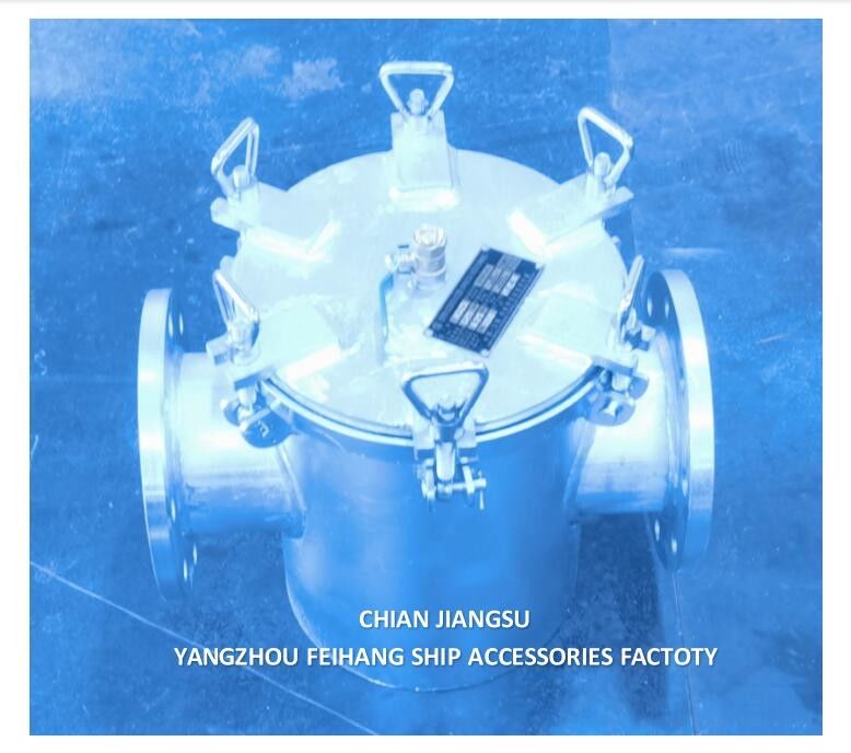 Through Type Seawater Filter With Exhaust Valve And Discharge Outlet Model As125 Cb/T497