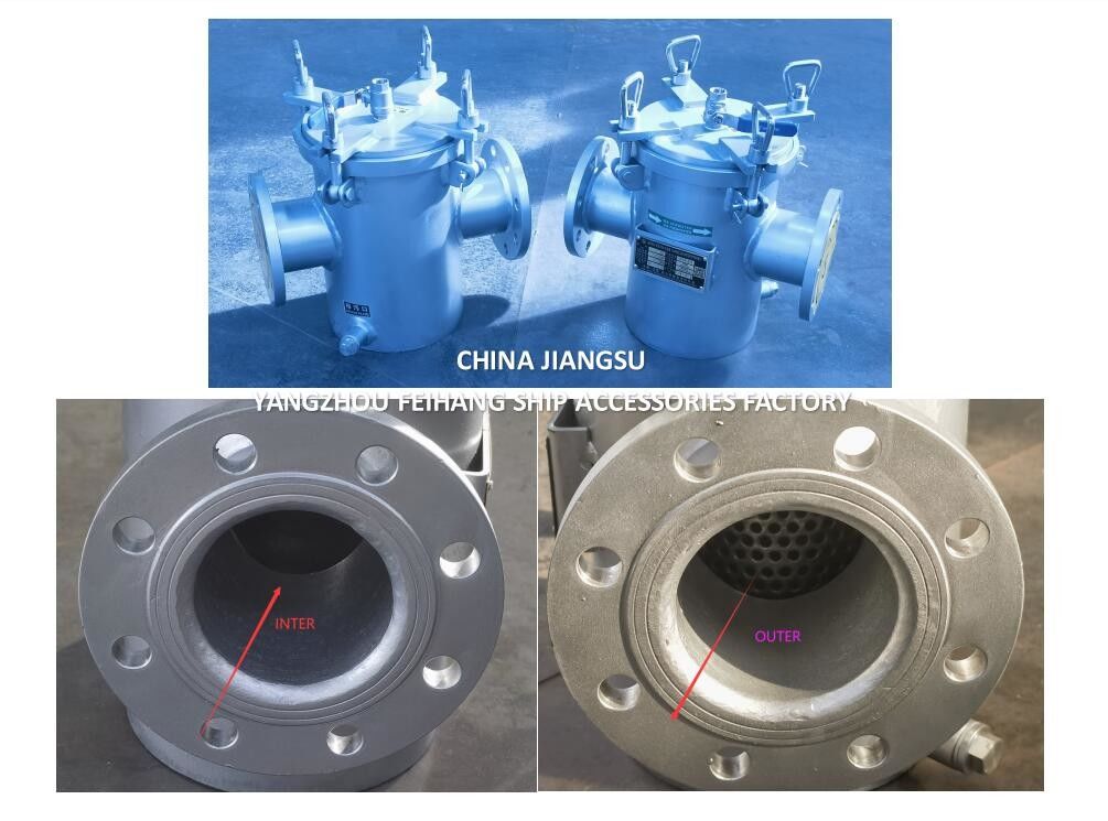 Stainless Steel Seawater Filter - Marine Single  Seawater Filter Model AS80 CB/T497