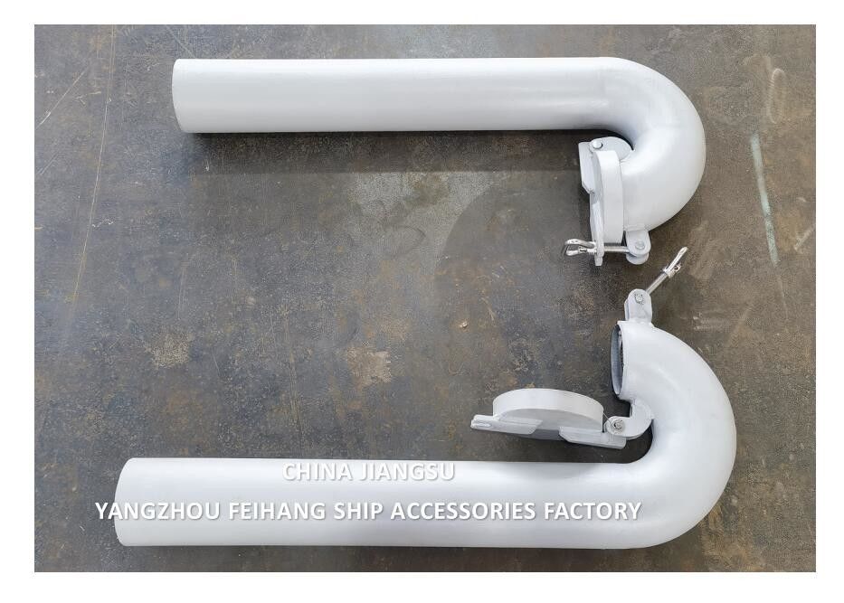 Mrine Steel Goose Neck Ventilation Diameter 100mm, Round Type, With Flap Valve (Goose Neck Shall Be Closable)