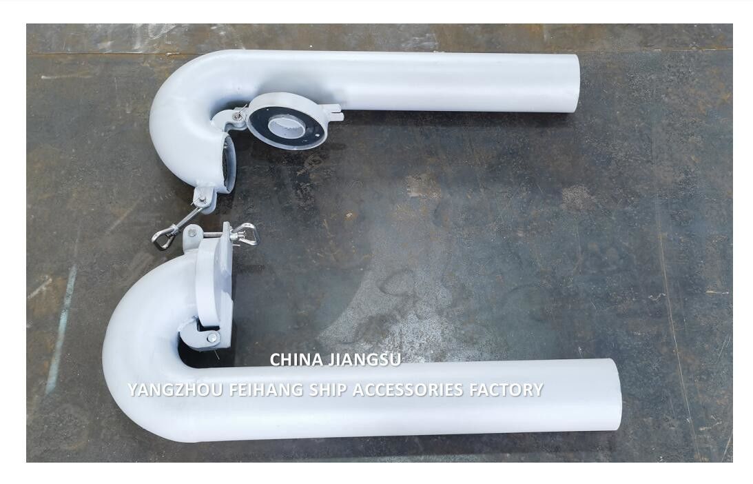 Mrine Steel Goose Neck Ventilation Diameter 100mm, Round Type, With Flap Valve (Goose Neck Shall Be Closable)