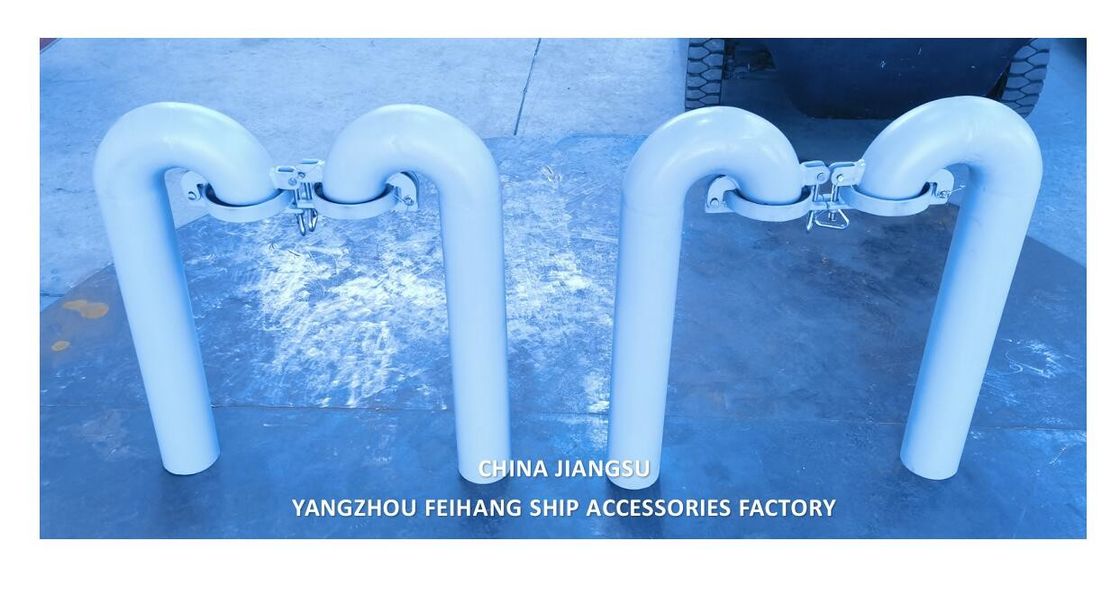 Mrine Deck Round Goose Neck Ventilation Diameter 100mm,  AB Type, With Flap Valve (Goose Neck Shall Be Closable)