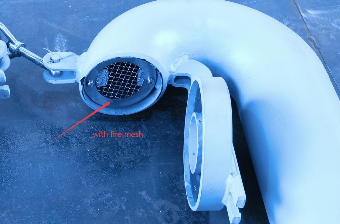 Mrine Deck Round Goose Neck Ventilation Diameter 100mm,  AB Type, With Flap Valve (Goose Neck Shall Be Closable)