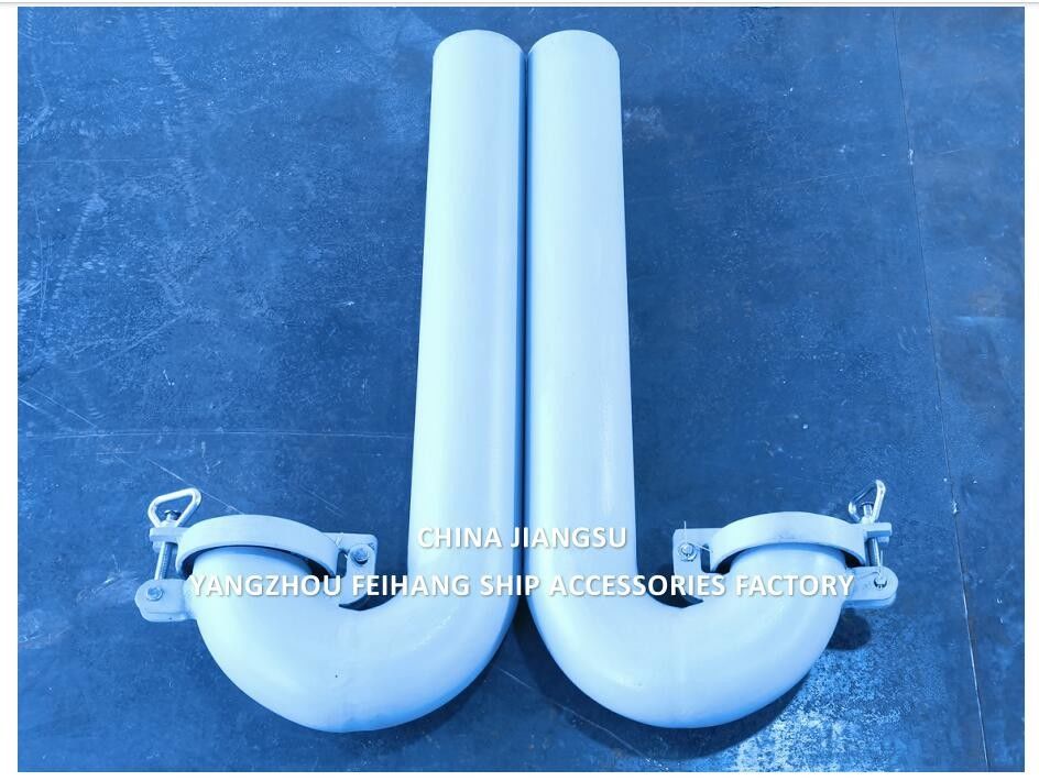 Mrine Deck Round Goose Neck Ventilation Diameter 100mm,  AB Type, With Flap Valve (Goose Neck Shall Be Closable)