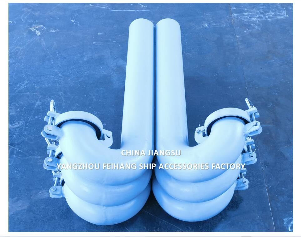 Mrine Deck Round Goose Neck Ventilation Diameter 100mm,  AB Type, With Flap Valve (Goose Neck Shall Be Closable)