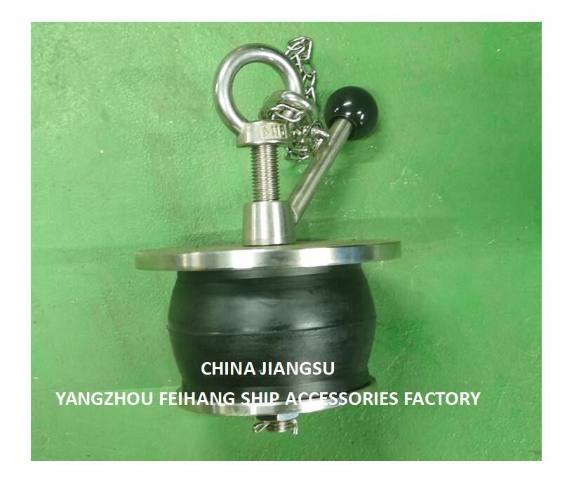 Ship Deck Scupper Plug Model Nc No.50-100a Dia95-115mm Cover Plate Made Of Copper, Body-Rubber