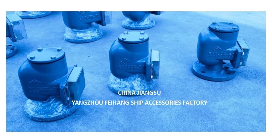 NO.533HFB-50A AIR VENT HEAD FOR OVERFLOW TANK WITH SUS316L FLOATER NBR GASKET 0.3MPA