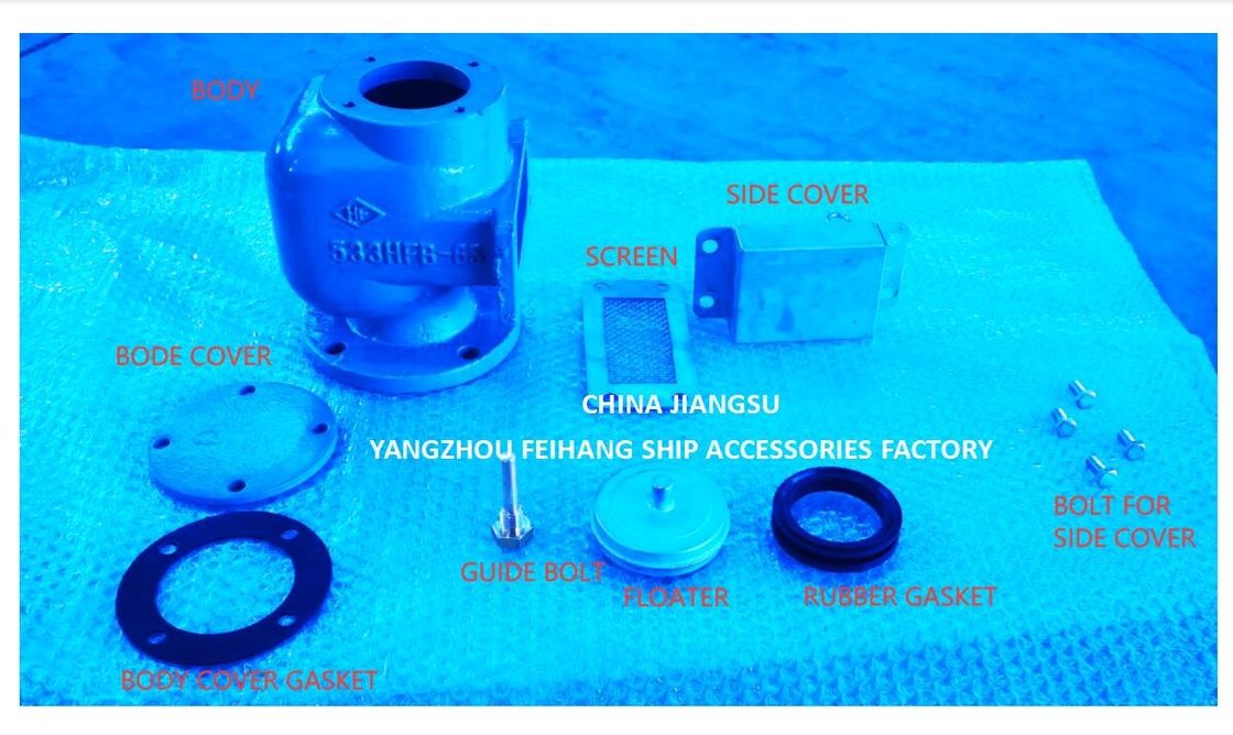 AIR PIPE HEAD NO.533HFB-65A AIR VENT HEAD FOR FEED WATER TANK WITH SUS 316L FLOATING DISC