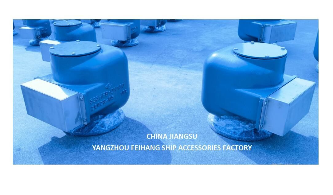 WATER BALLAST TANKS AIR VENT HEAD MODEL-533HFB-150A MARINE AIR PIPE HEAD BODY CAST IRON WITH STAINLESS STEEL FLOAT