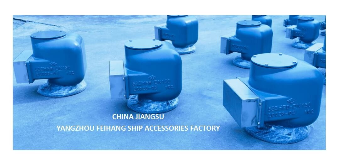 BILGE OIL W. T. AIR VENT HEAD NO.533HFB-150A MARINE AIR PIPE HEAD BODY CAST IRON WITH STAINLESS STEEL FLOAT